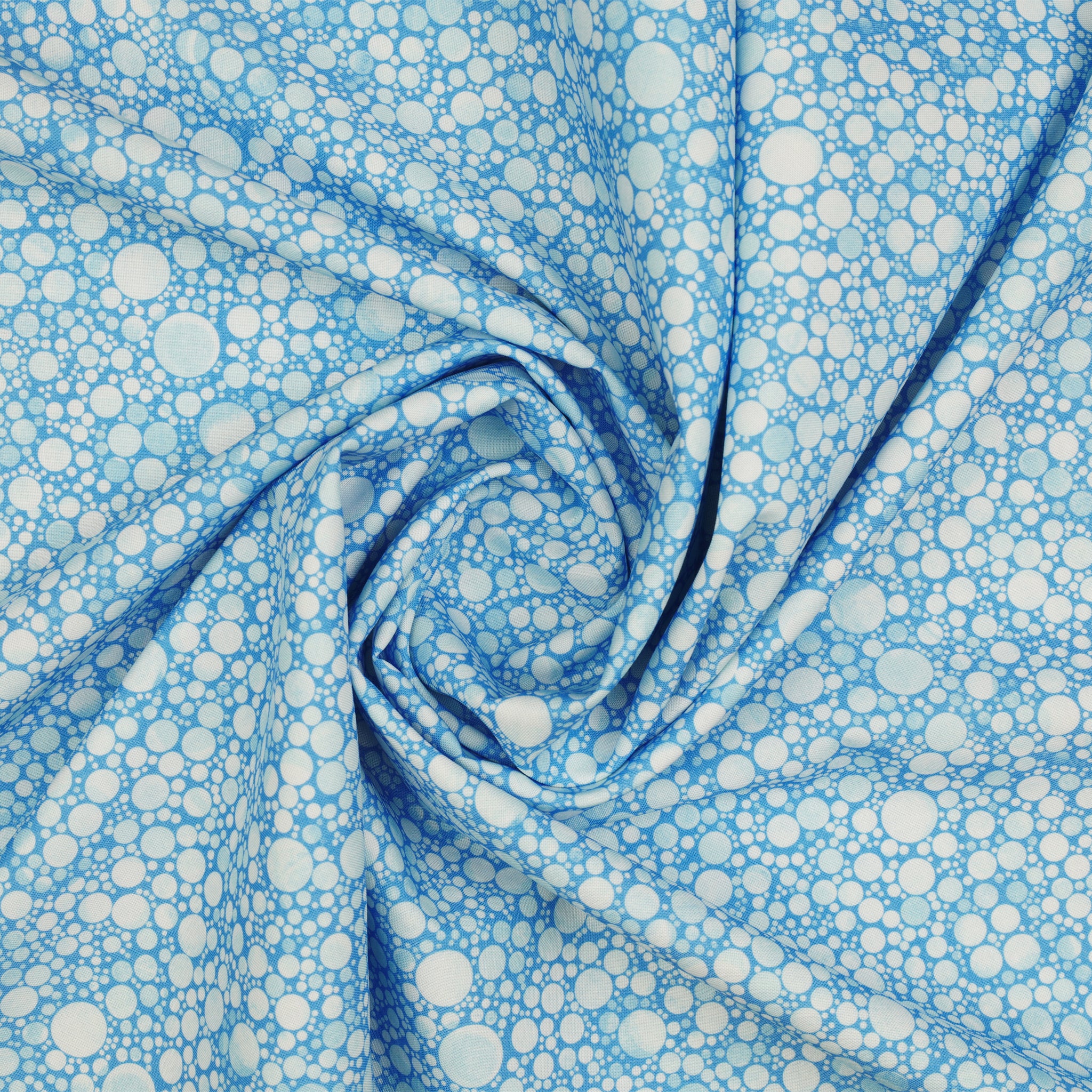 Cat Artistry Fabric Collection - Circle Pop Light Blue - Image 2