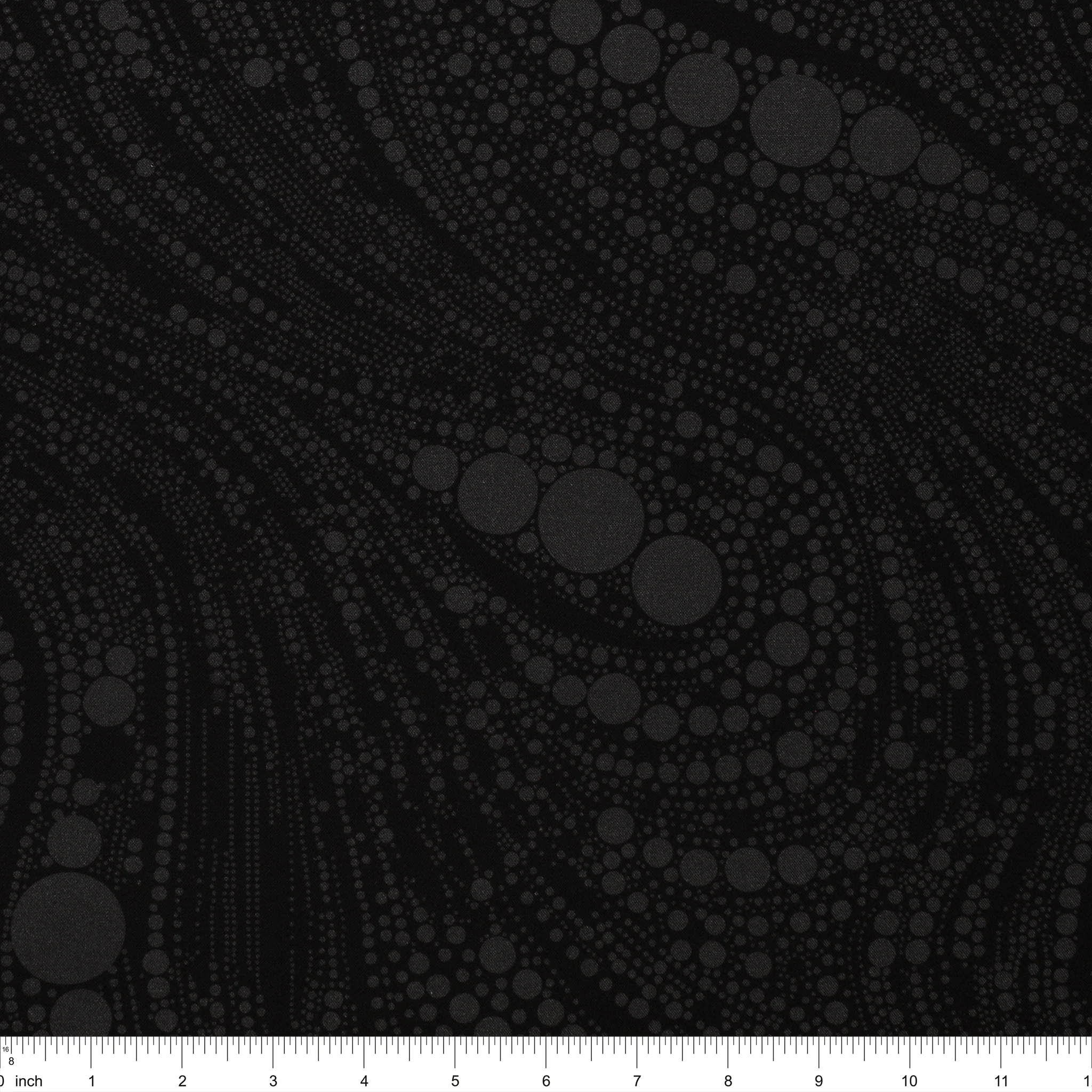 Cat Artistry Fabric Collection - Circled Swirl Black - Image 3