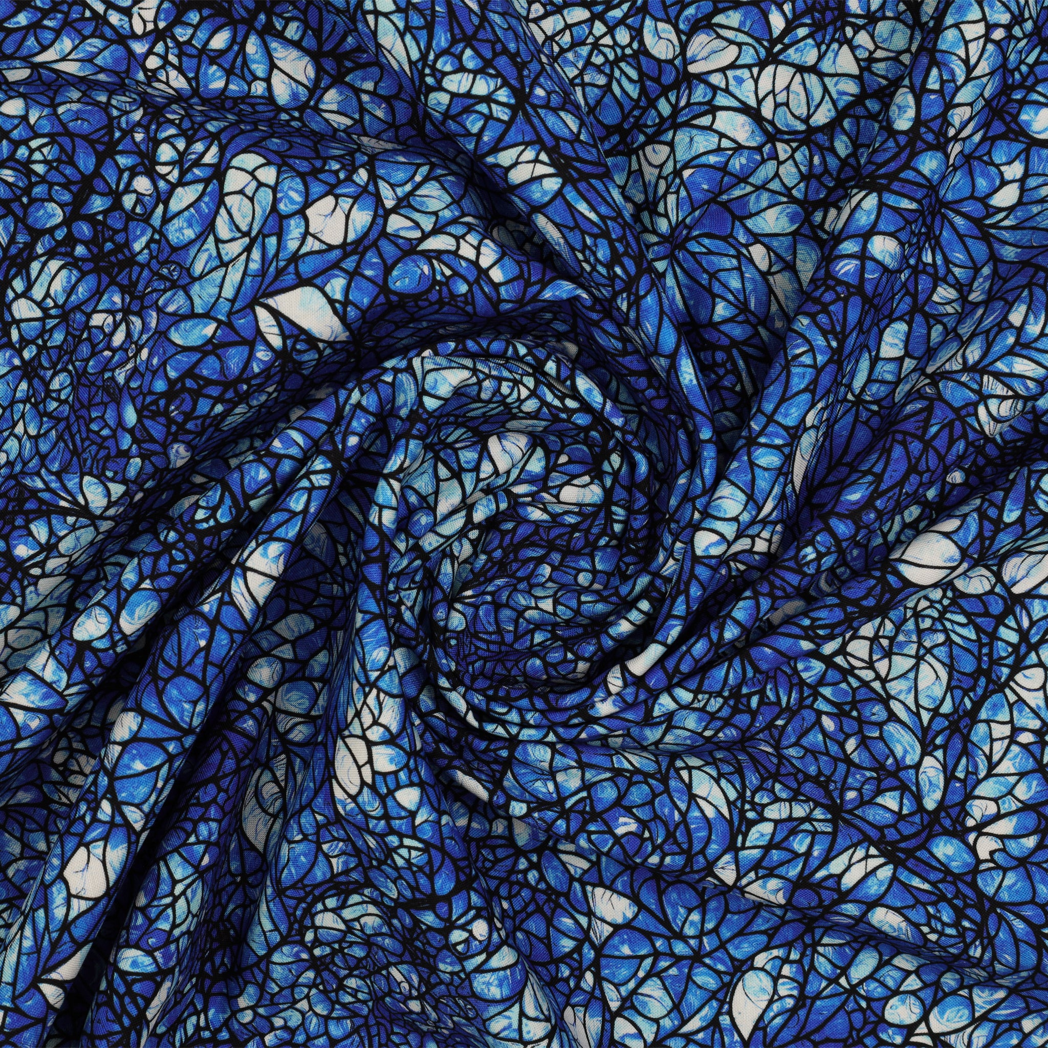 Cat Artistry Fabric Collection - Glassine Blue - Image 2