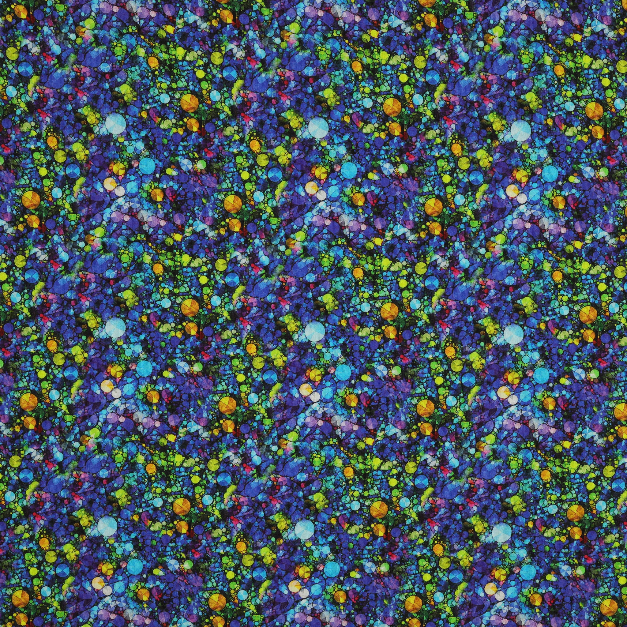 Cat Artistry Fabric Collection - Sparkle Blue/Multi