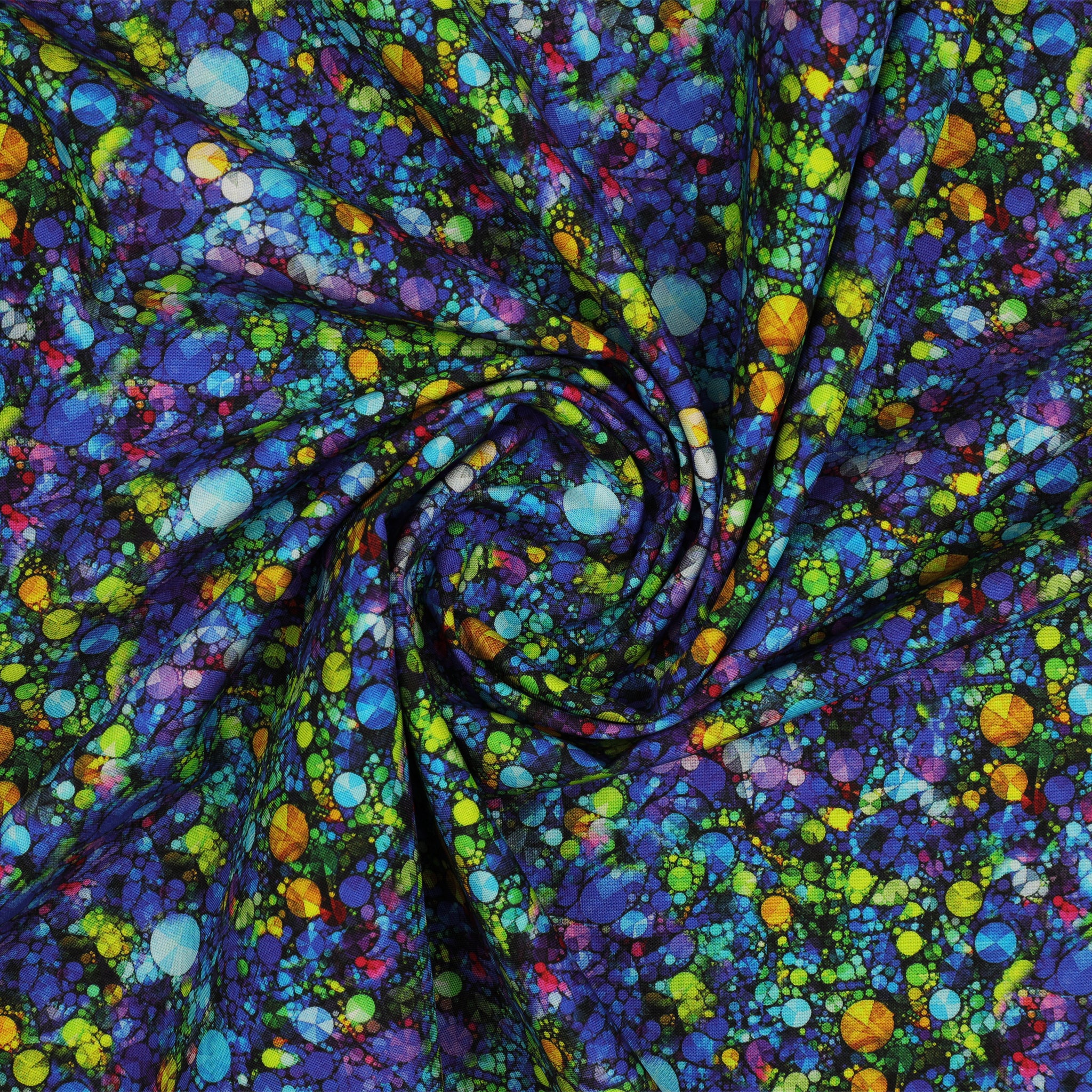 Cat Artistry Fabric Collection - Sparkle Blue/Multi - Image 2