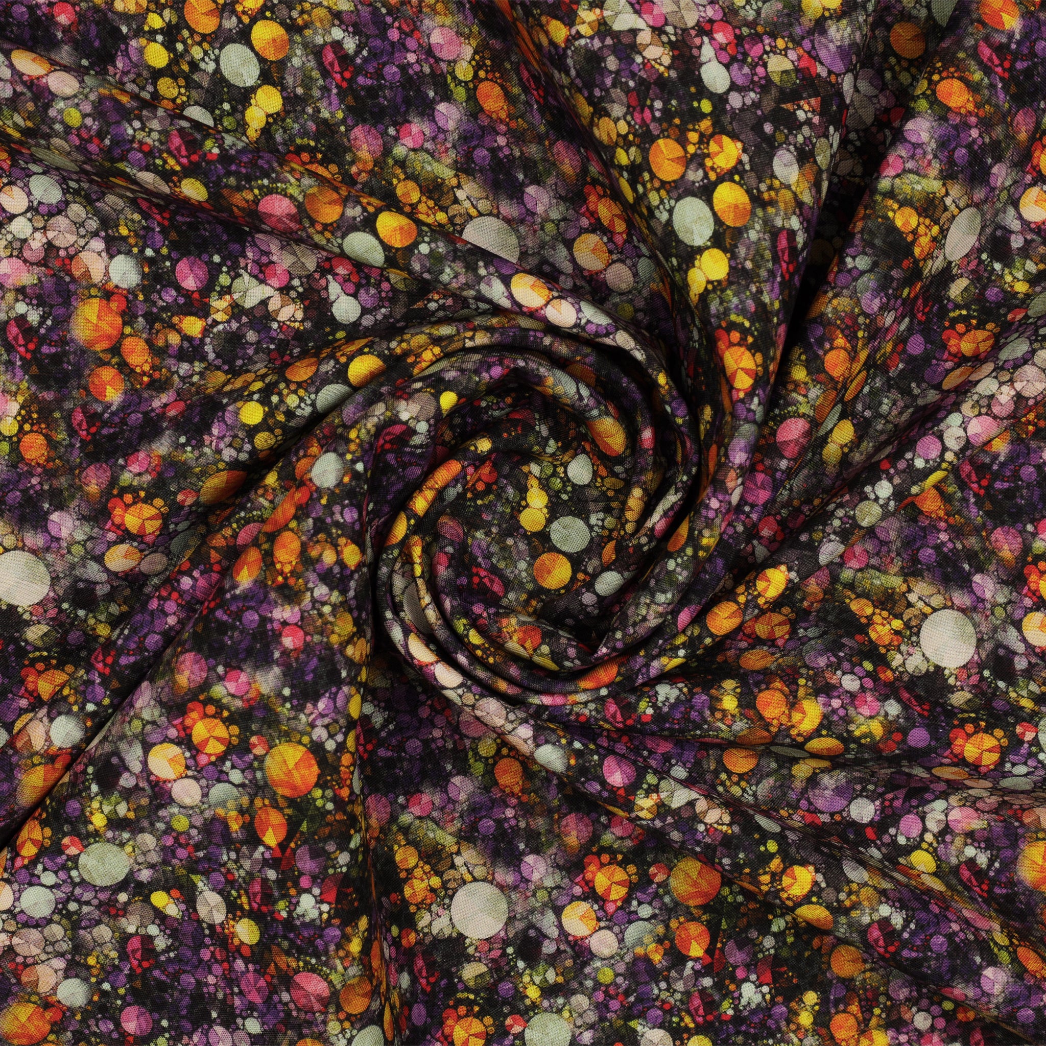 Cat Artistry Fabric Collection - Sparkle Purple/Multi - Image 2