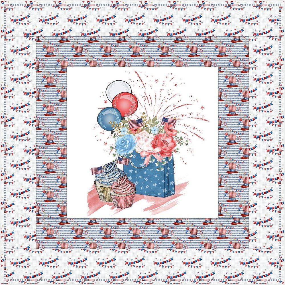 Celebrate the 4th! Wall Hanging Quilt Kit - 42" x 42"