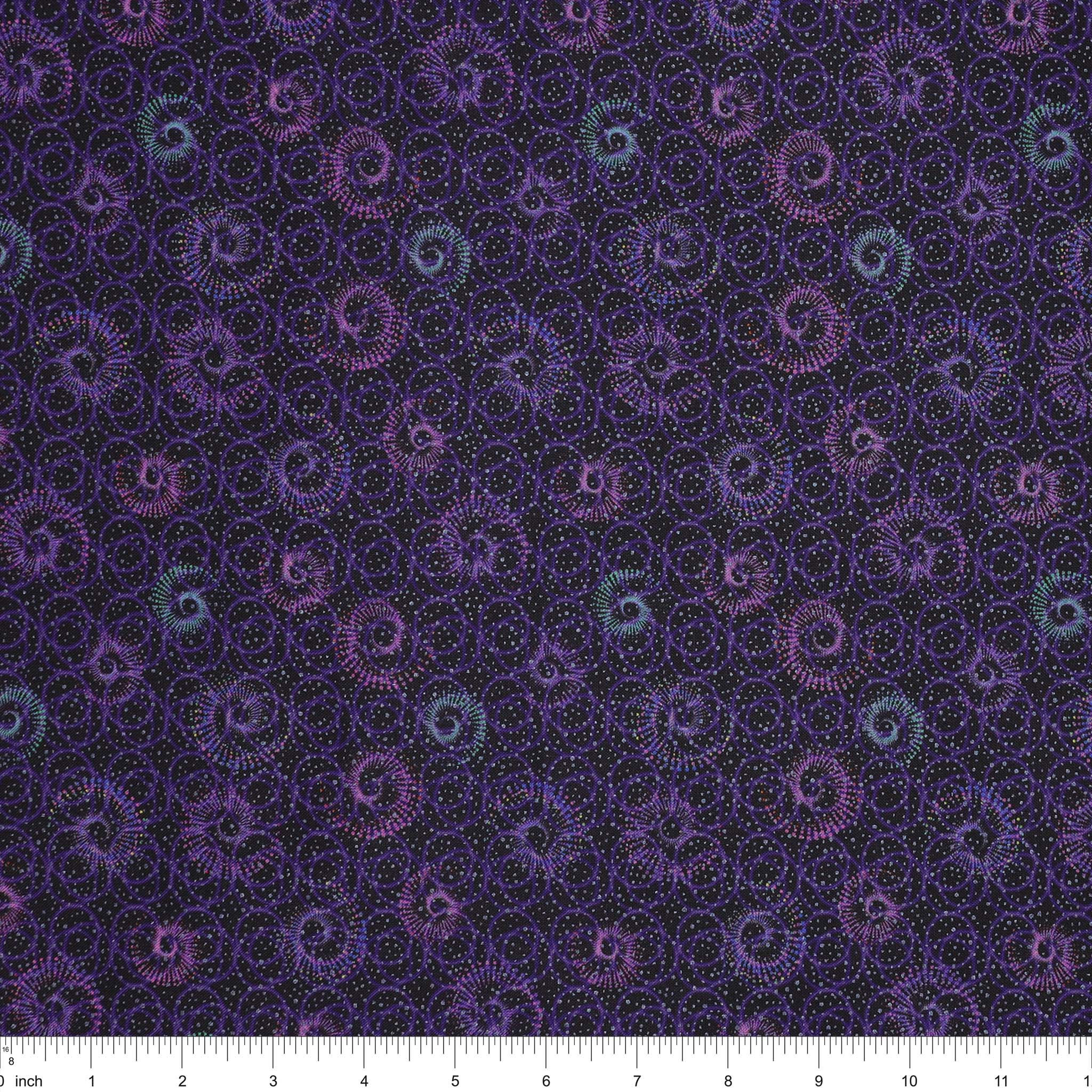 Celestial Skies Fabric Collection - Spiral Shower Plum - Image 3