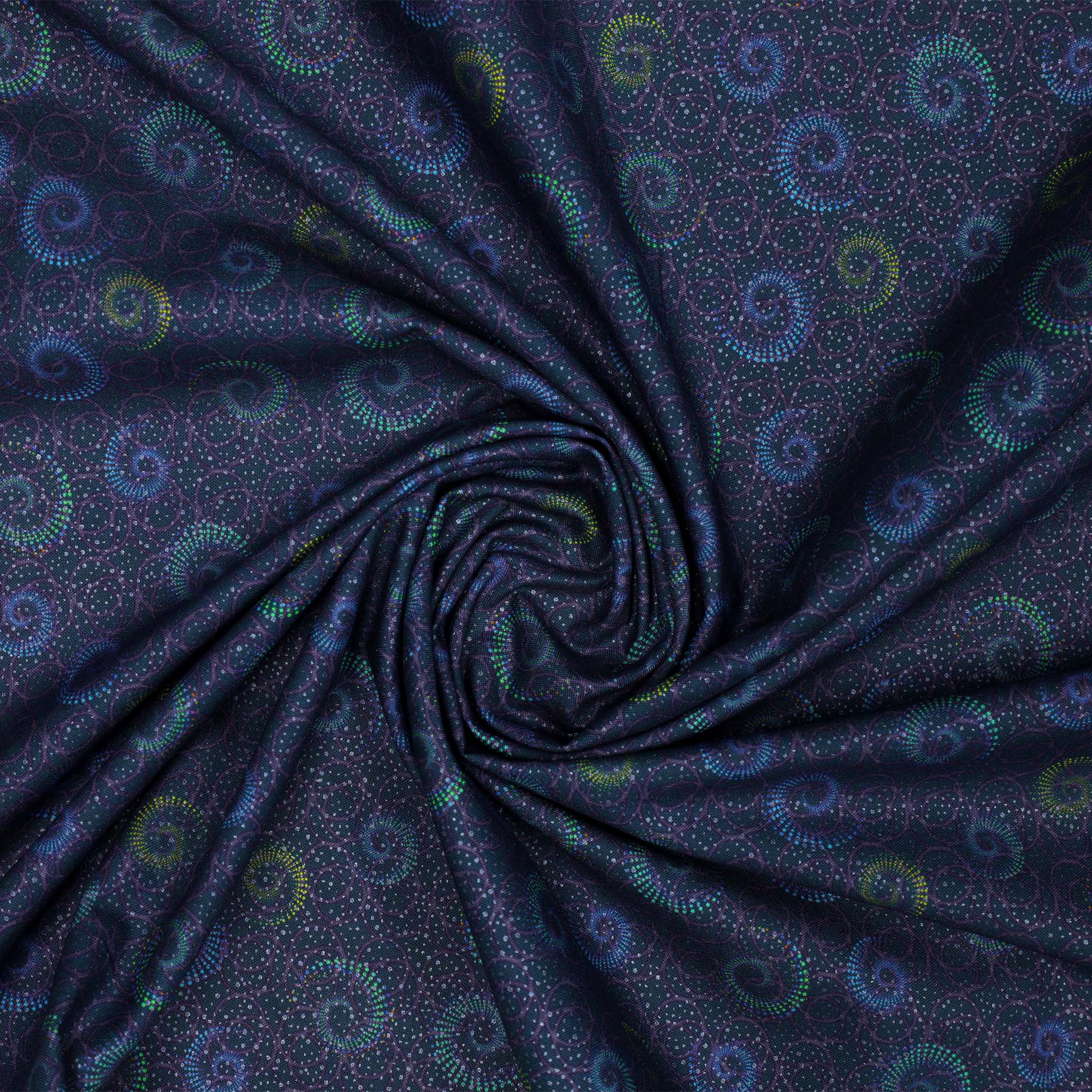 Celestial Skies Fabric Collection - Spiral Shower Twilight - Image 2