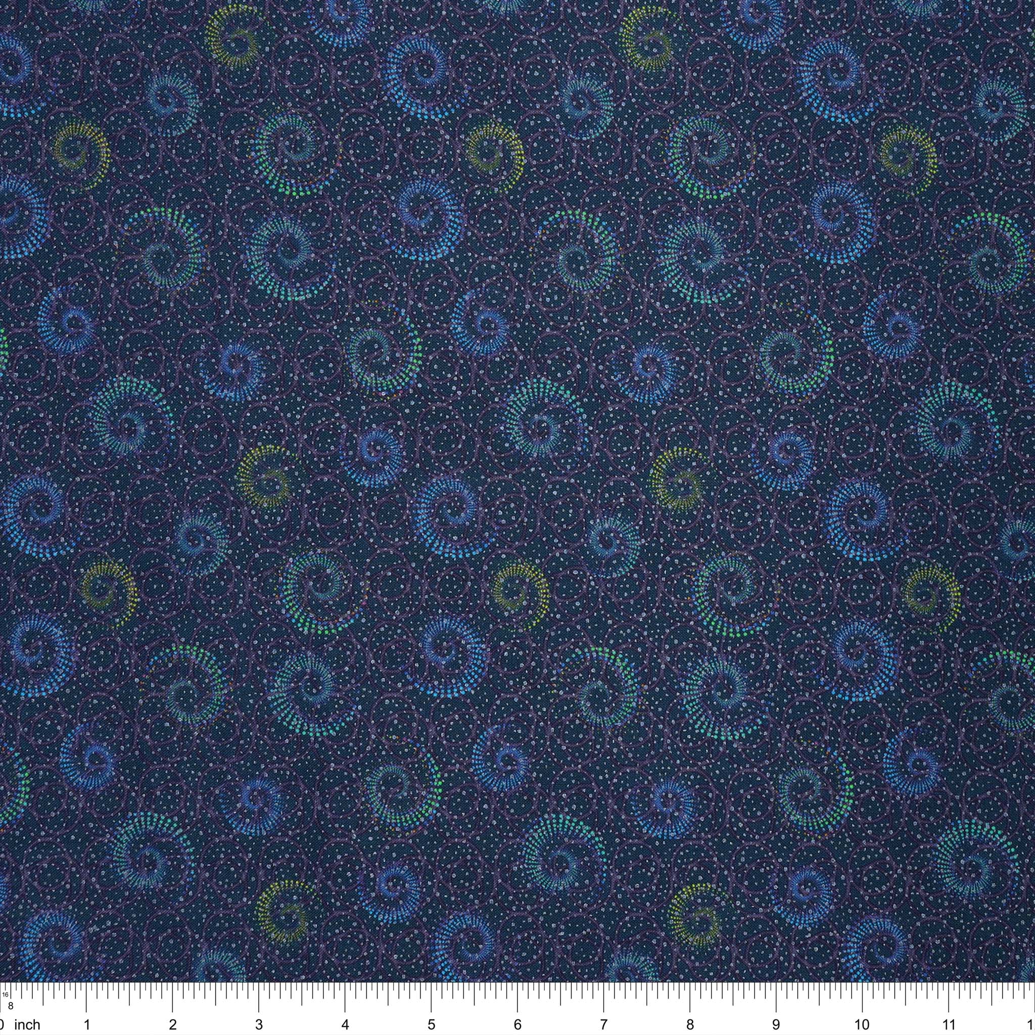 Celestial Skies Fabric Collection - Spiral Shower Twilight - Image 3