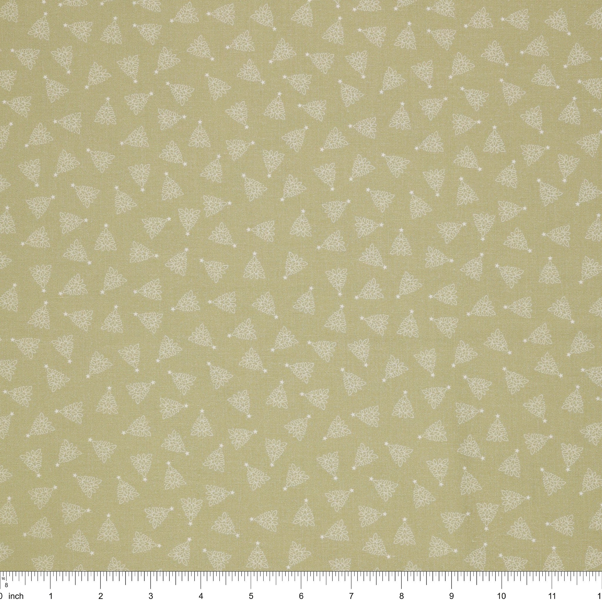 Celtic Christmas Fabric Collection - Celtic Trees on Festive Sage - Image 3