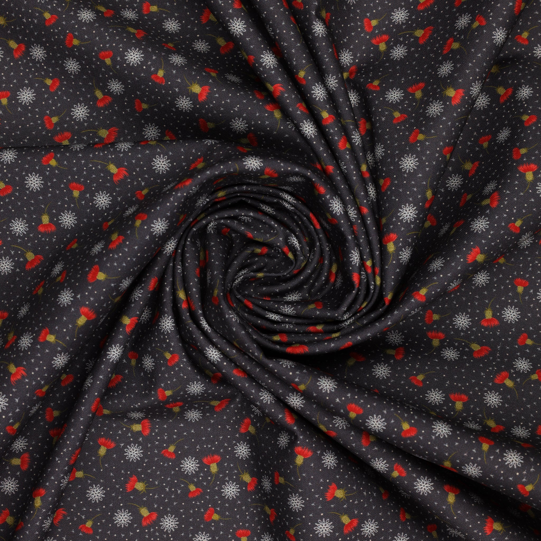 Celtic Christmas Fabric Collection - Thistledown on Iced Forest - Image 2