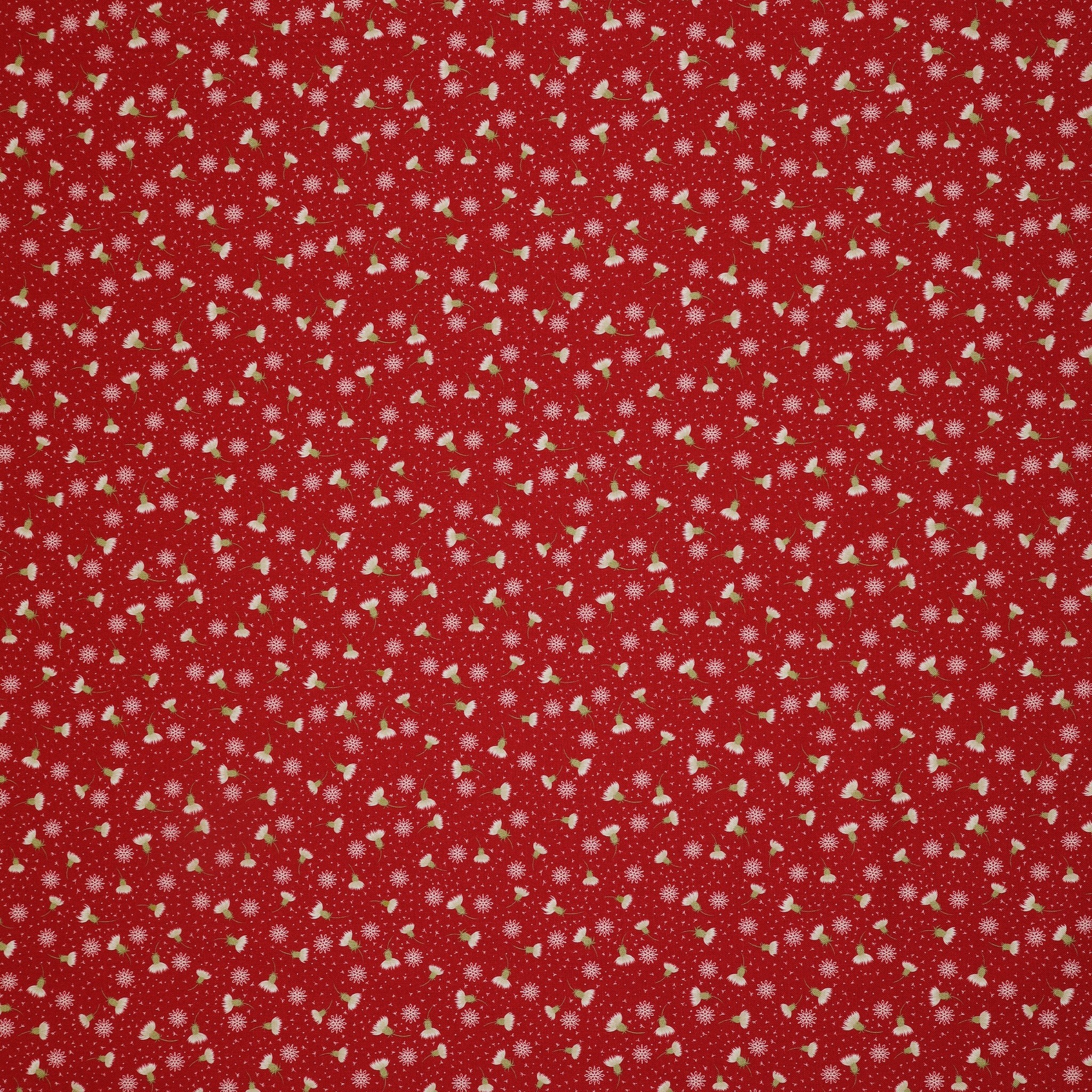 Celtic Christmas Fabric Collection - Thistledown on Red