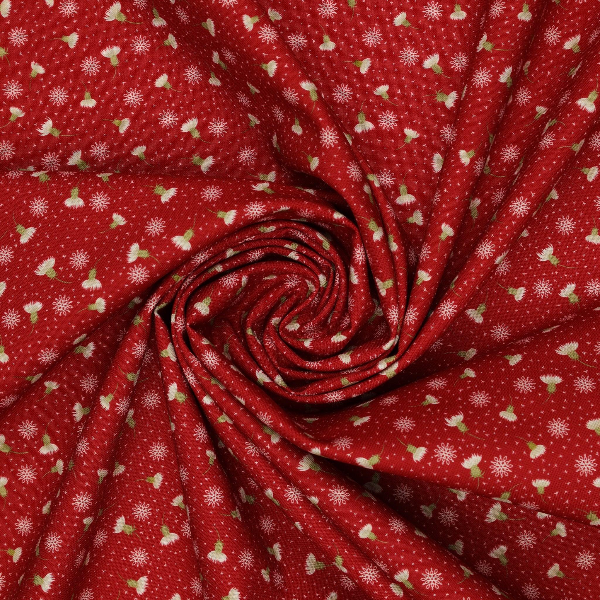 Celtic Christmas Fabric Collection - Thistledown on Red - Image 2