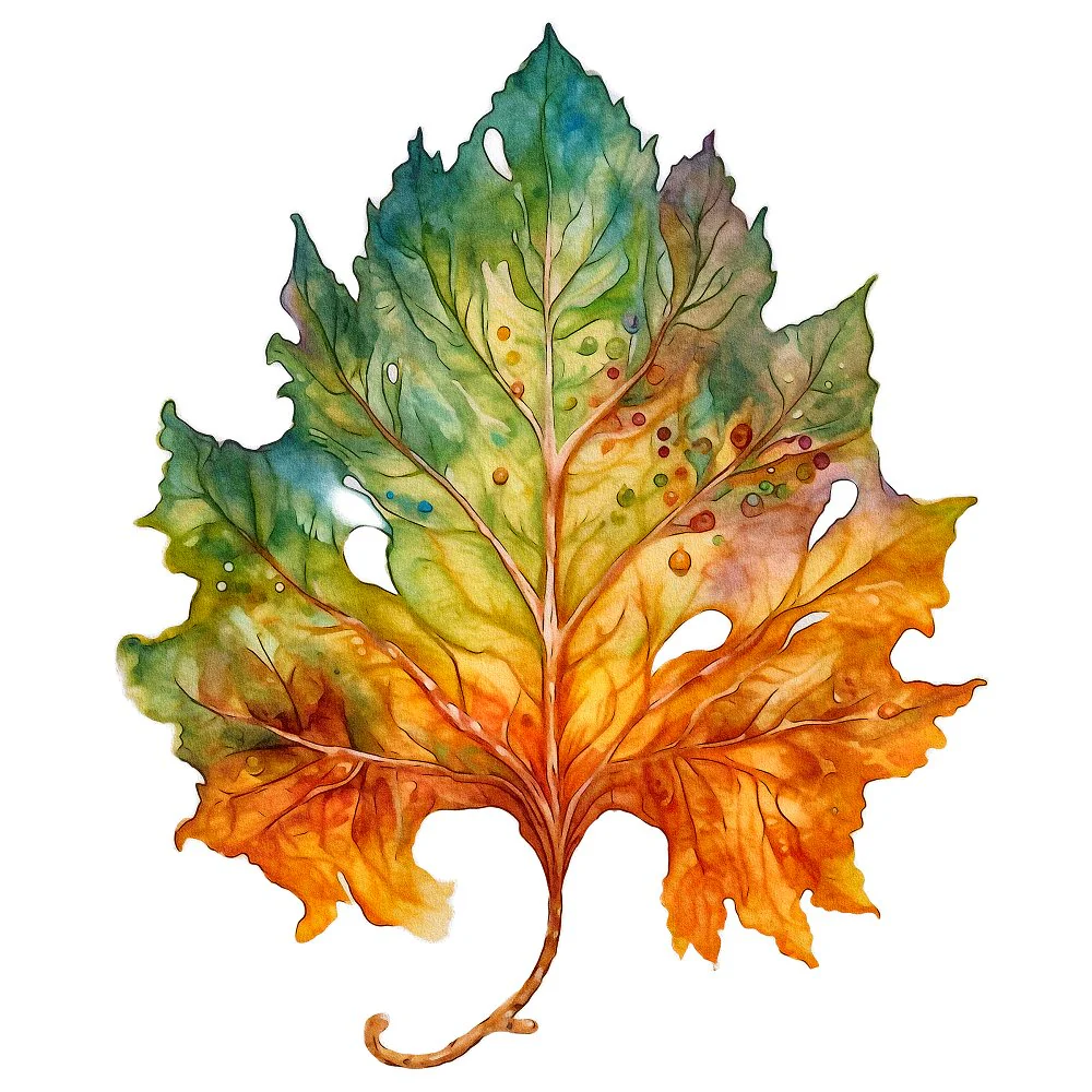 Celtic Dreams Leaf Fabric Panel