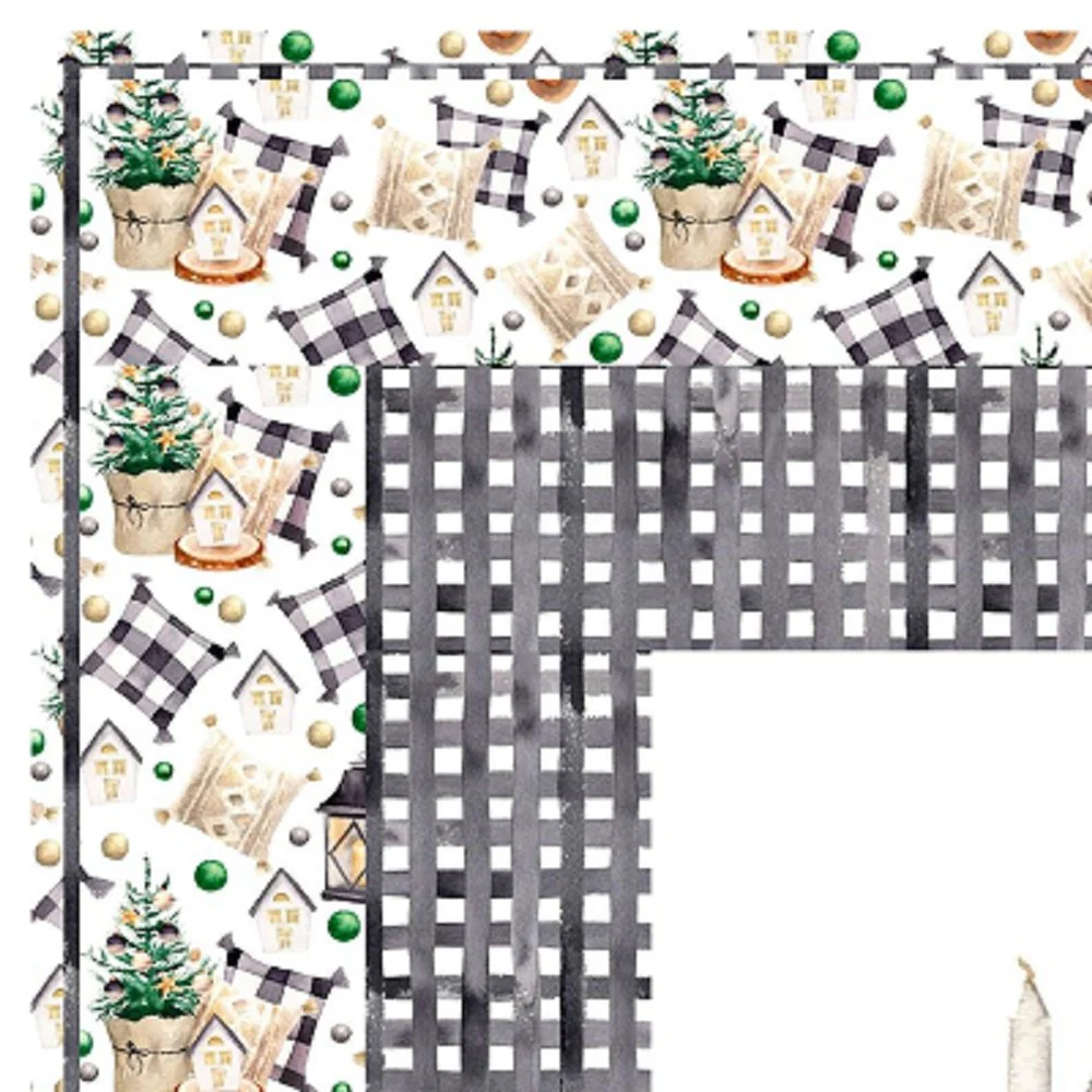 Christmas Farmhouse Gnome Chilling Wall Hanging 42" x 42" - Image 3
