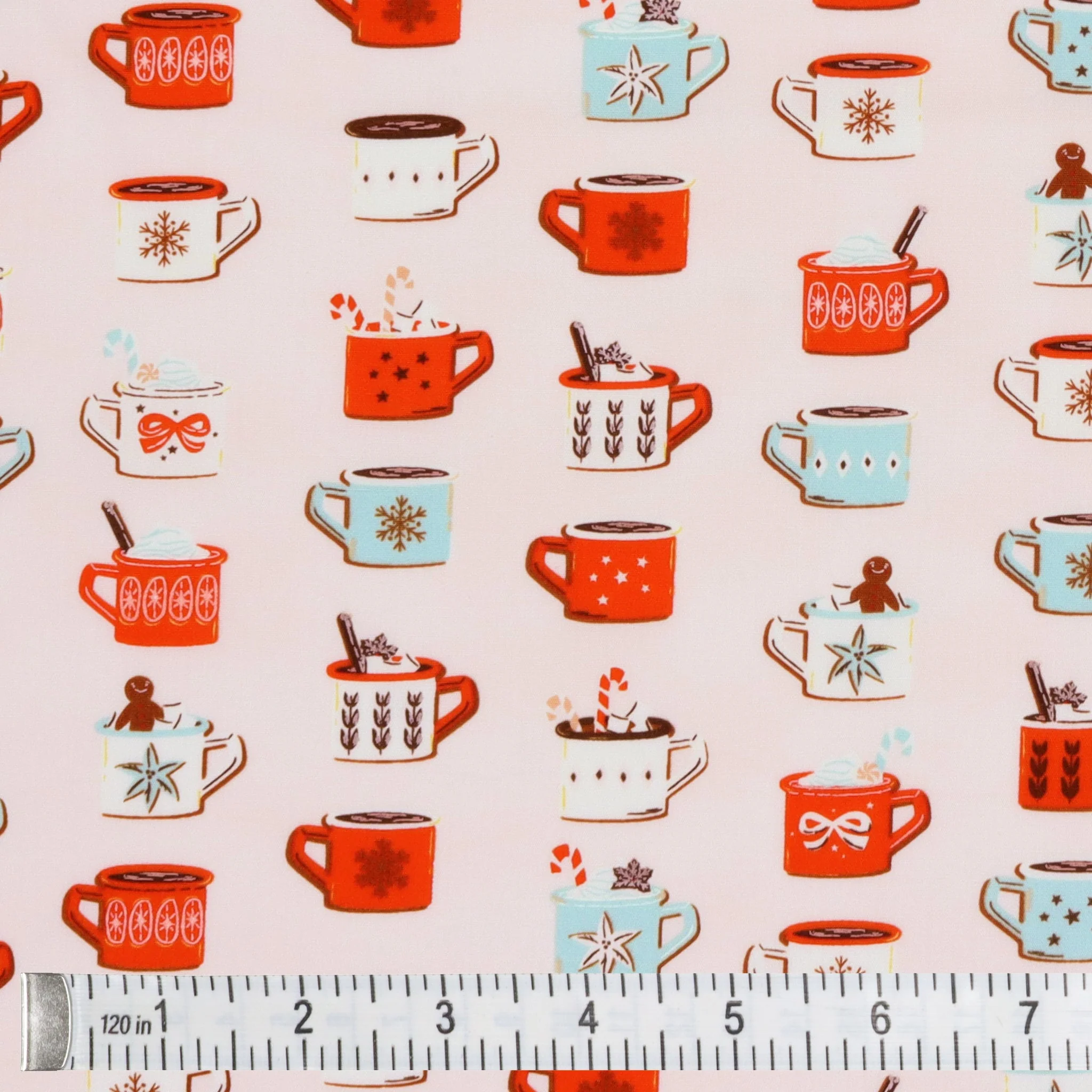 Christmas in the Cabin Fabric Collection - Mugfuls of Joy - Image 2