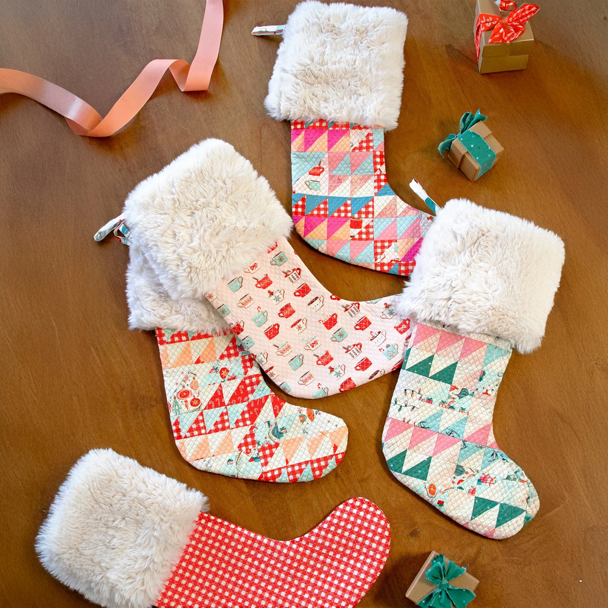 Christmas in the Cabin Fabric Collection - Peppermint Parade - Image 3