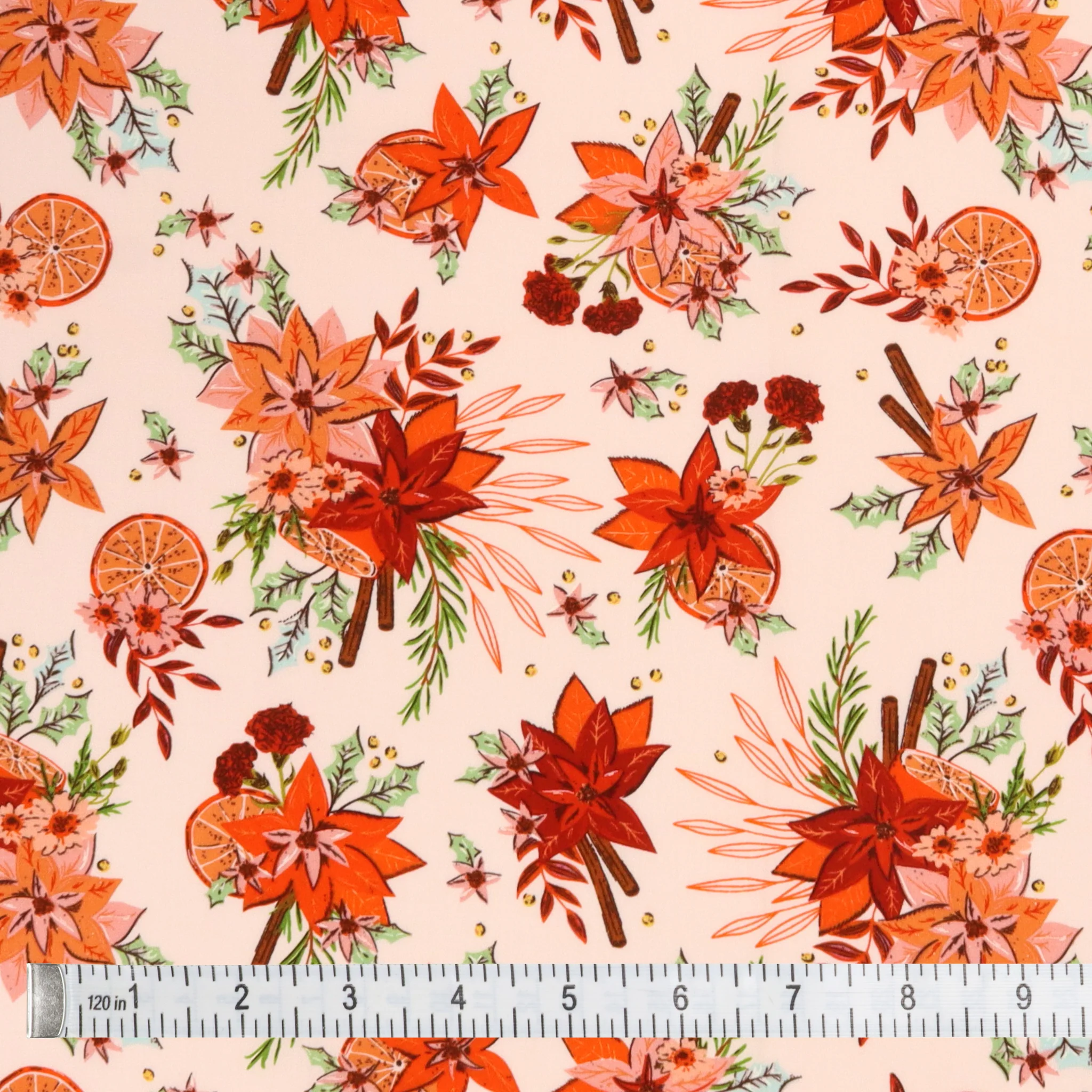 Christmas in the Cabin Fabric Collection - Yuletide Blossoms - Image 2