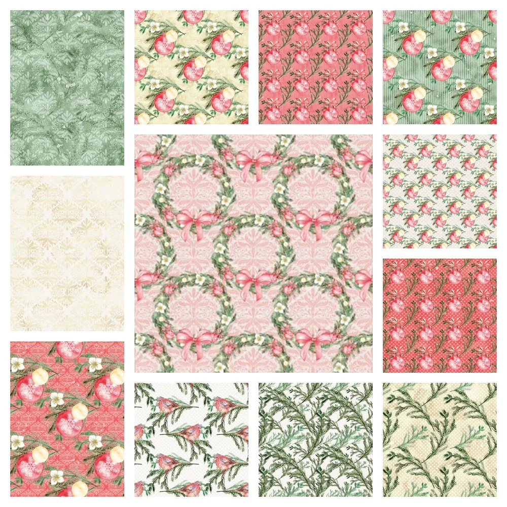 Christmas Joy Charm Pack - 12 Pieces