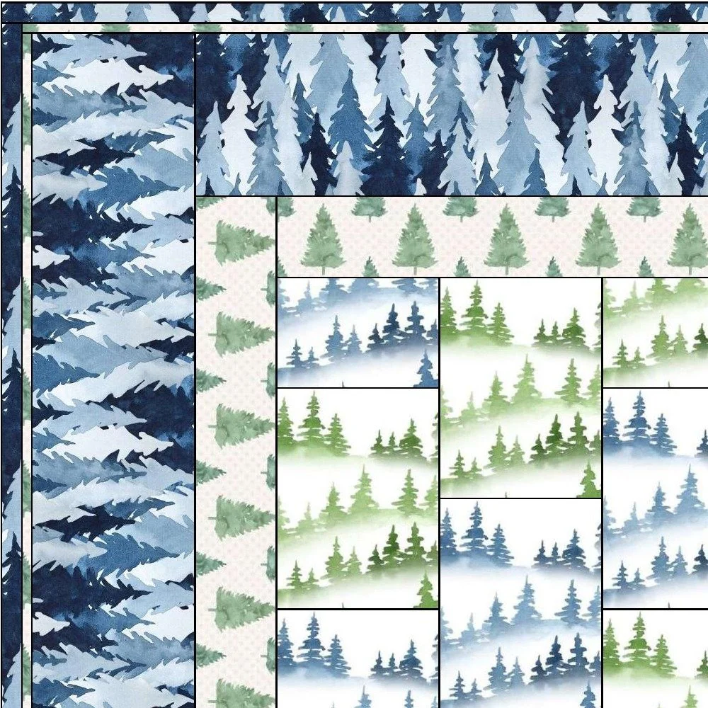 Christmas Tree Lap Quilt - 41 1/2" x 51 1/2" - Image 2