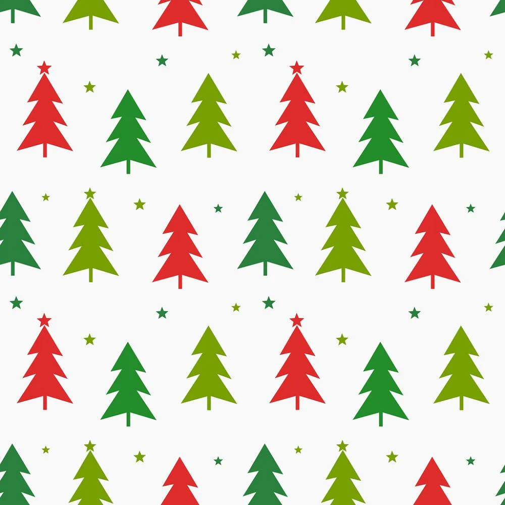 Christmas Tree & Stars Fabric