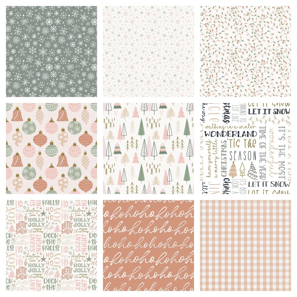 Cider & Sage Christmas Charm Pack - 9 Pieces