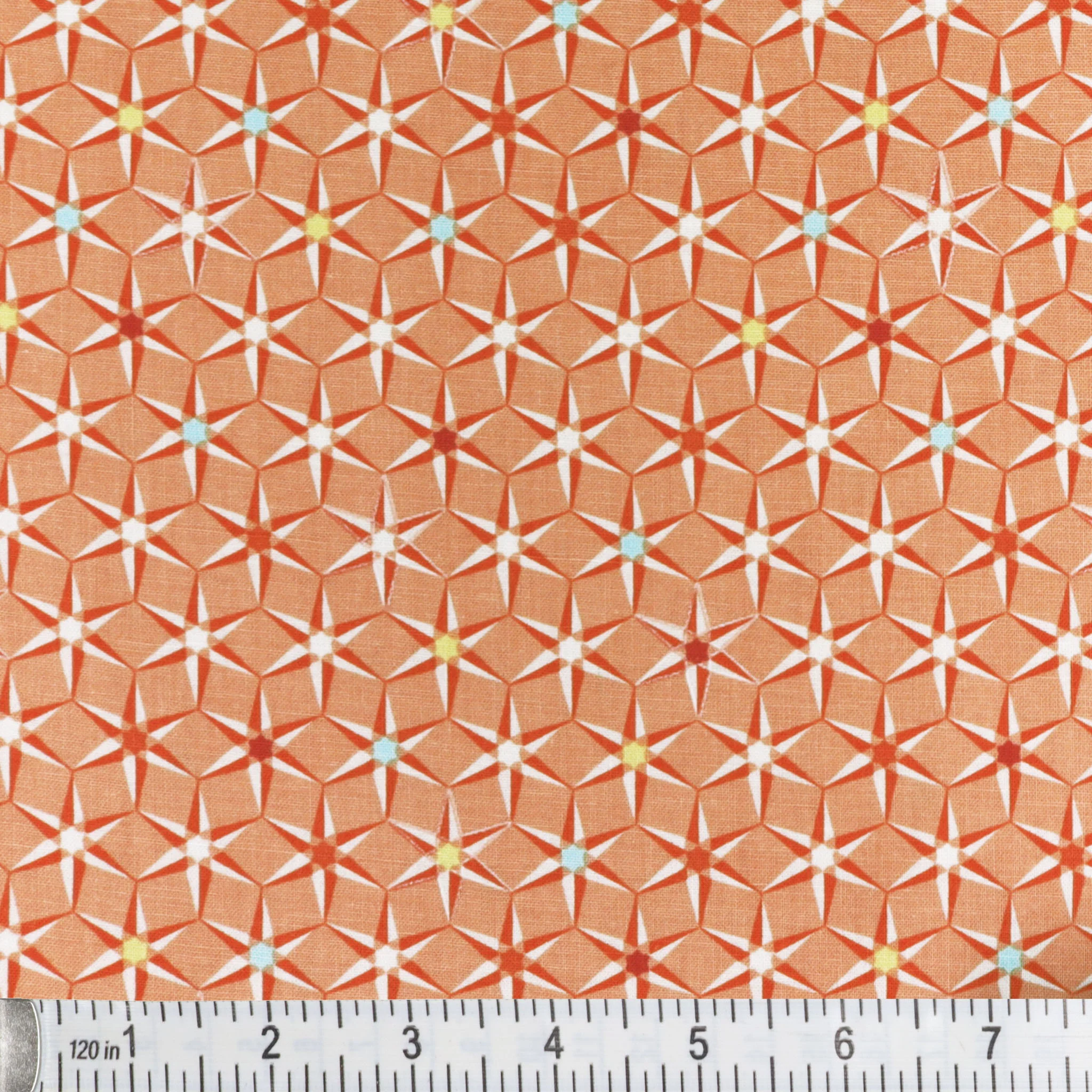 Cityscape Day Fabric Collection - Star Apricot - Image 2