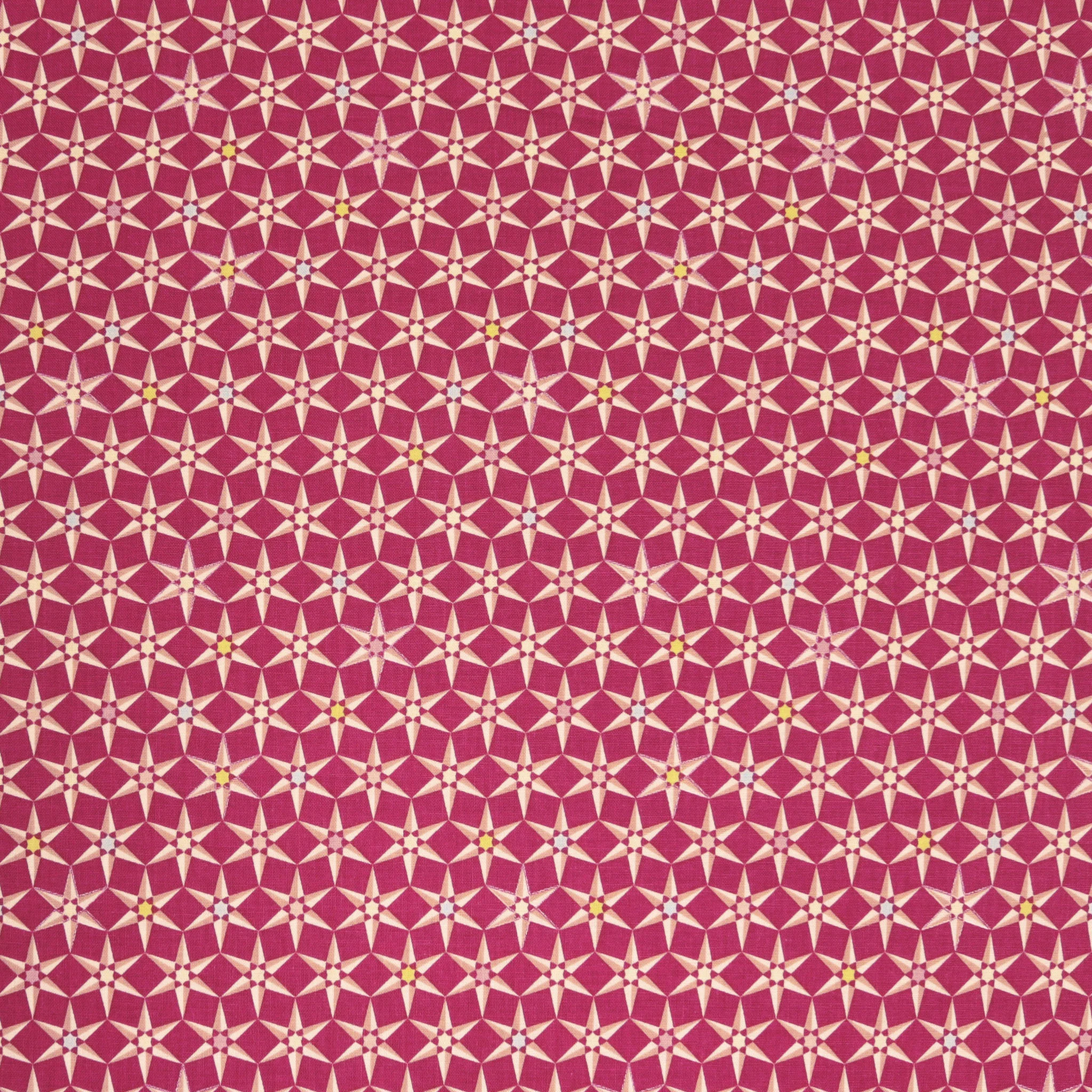 Cityscape Day Fabric Collection - Star Cerise