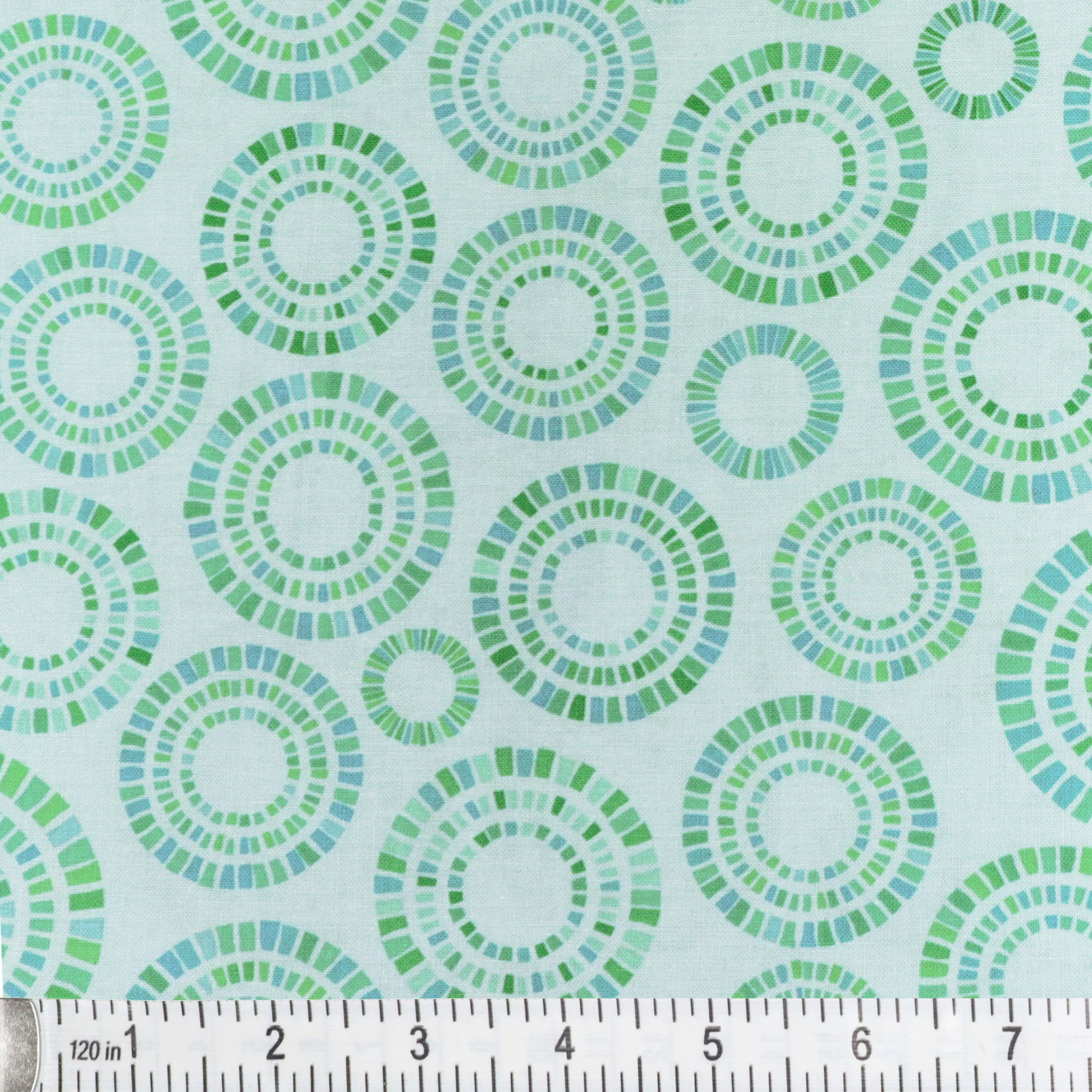 Cityscape Day Fabric Collection - Traffic Circle Aqua - Image 2