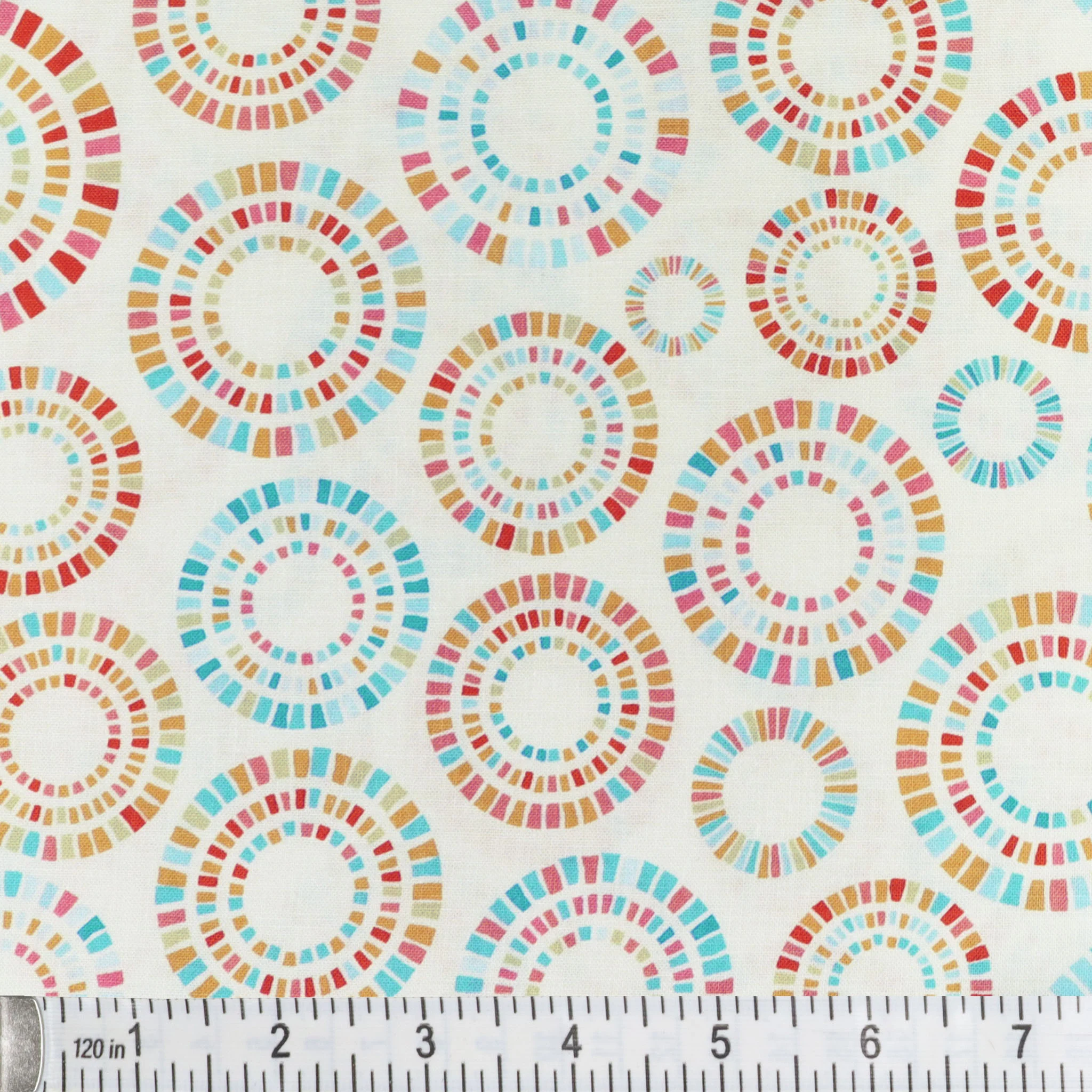 Cityscape Day Fabric Collection - Traffic Circle Cream - Image 2