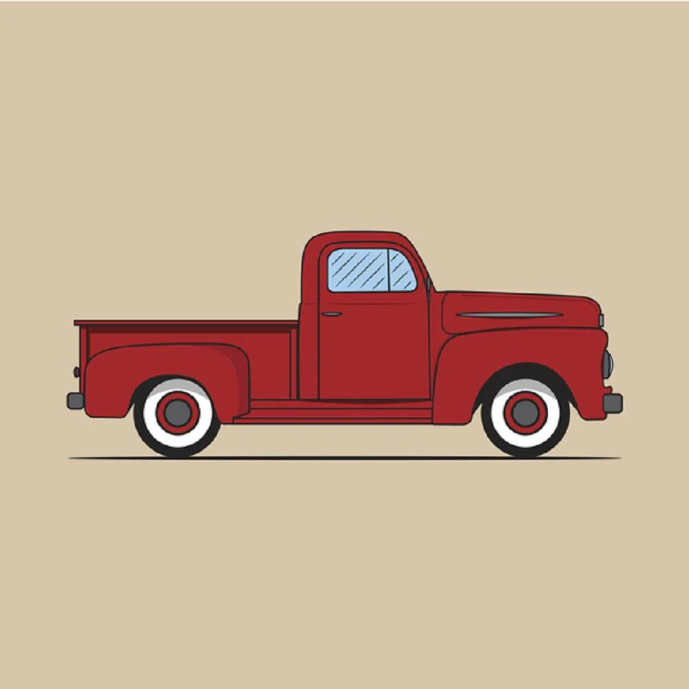 Classic Truck Fabric Panel - Tan