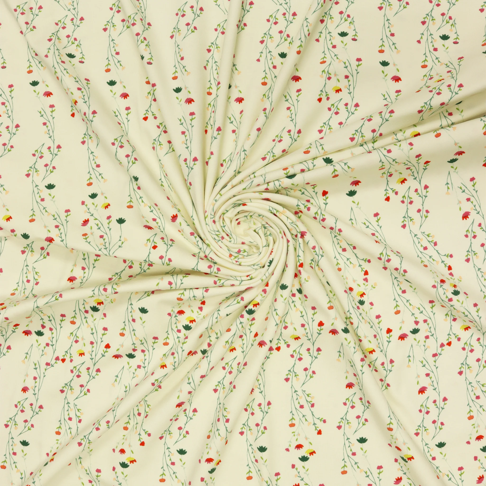 Climbing Posies Pale Fabric in Knit - Image 4