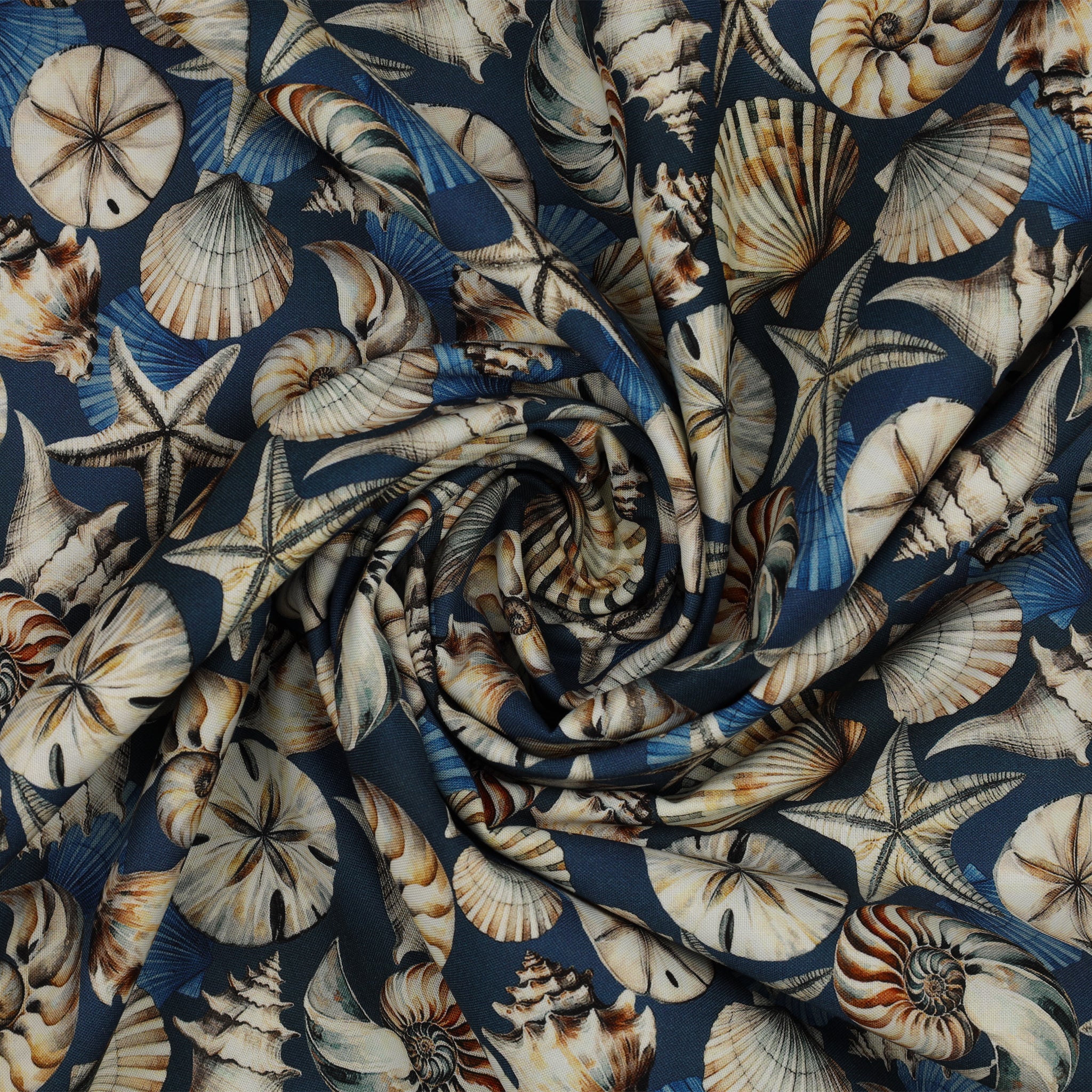 Coastal Escape 108" Wide Quilt Backing - Seashell Serenade Blue - Image 2
