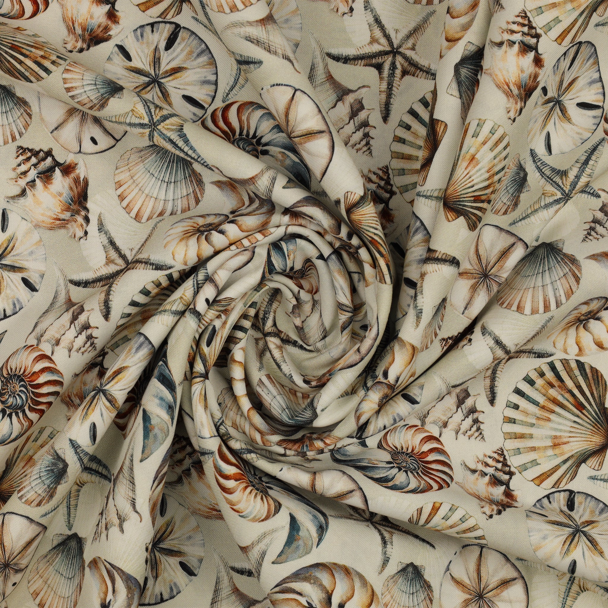 Coastal Escape 108" Wide Quilt Backing - Seashell Serenade Neutral - Image 2