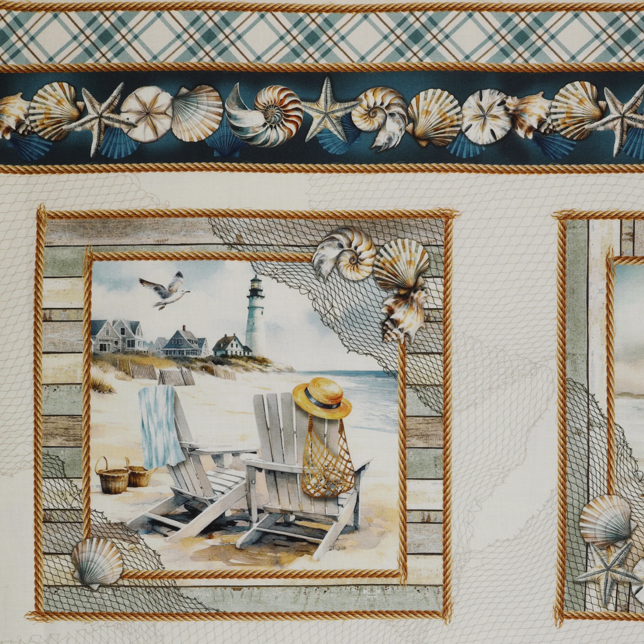 Coastal Escape Fabric Collection - Coastal Escape Panel Neutral - Image 2