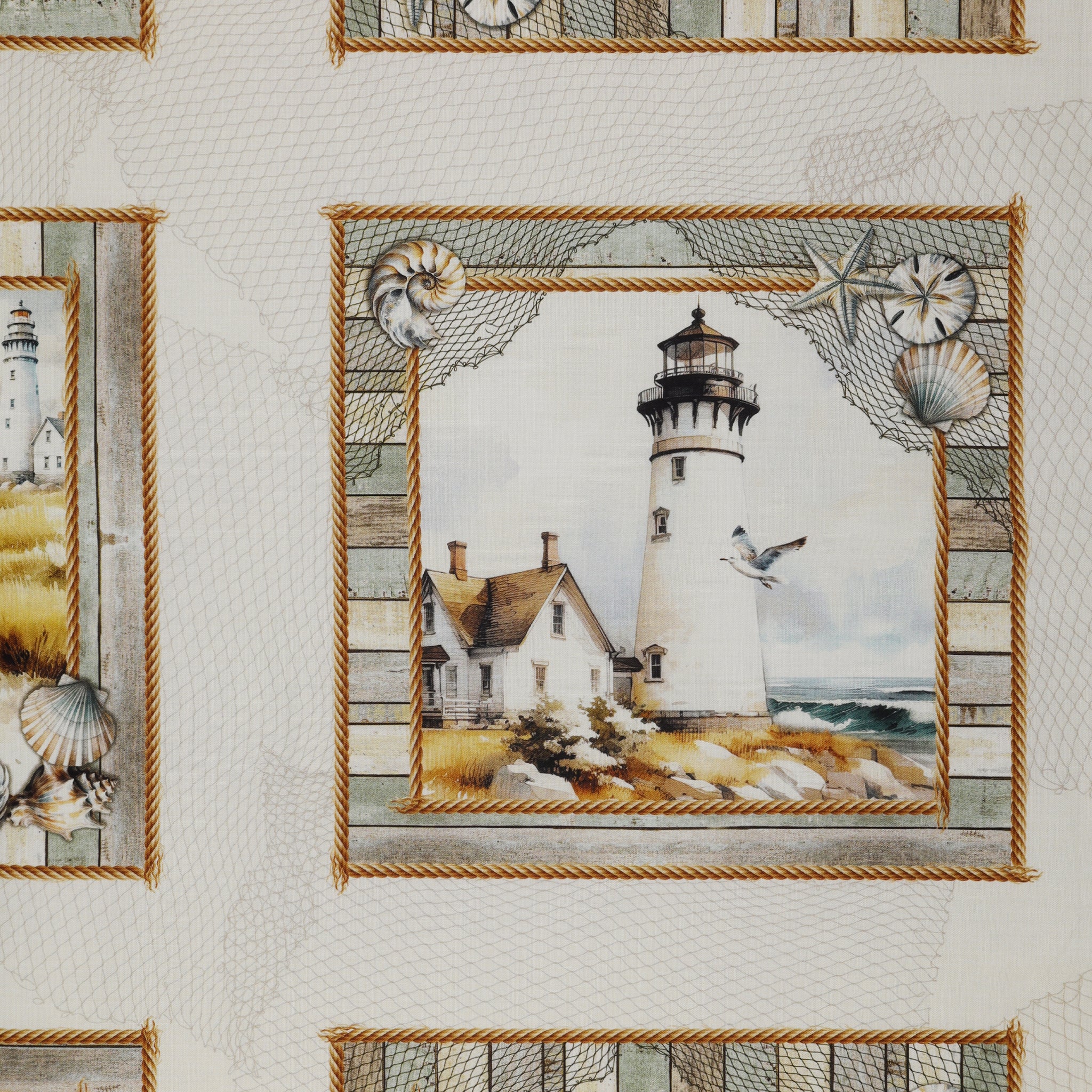Coastal Escape Fabric Collection - Coastal Escape Panel Neutral - Image 5