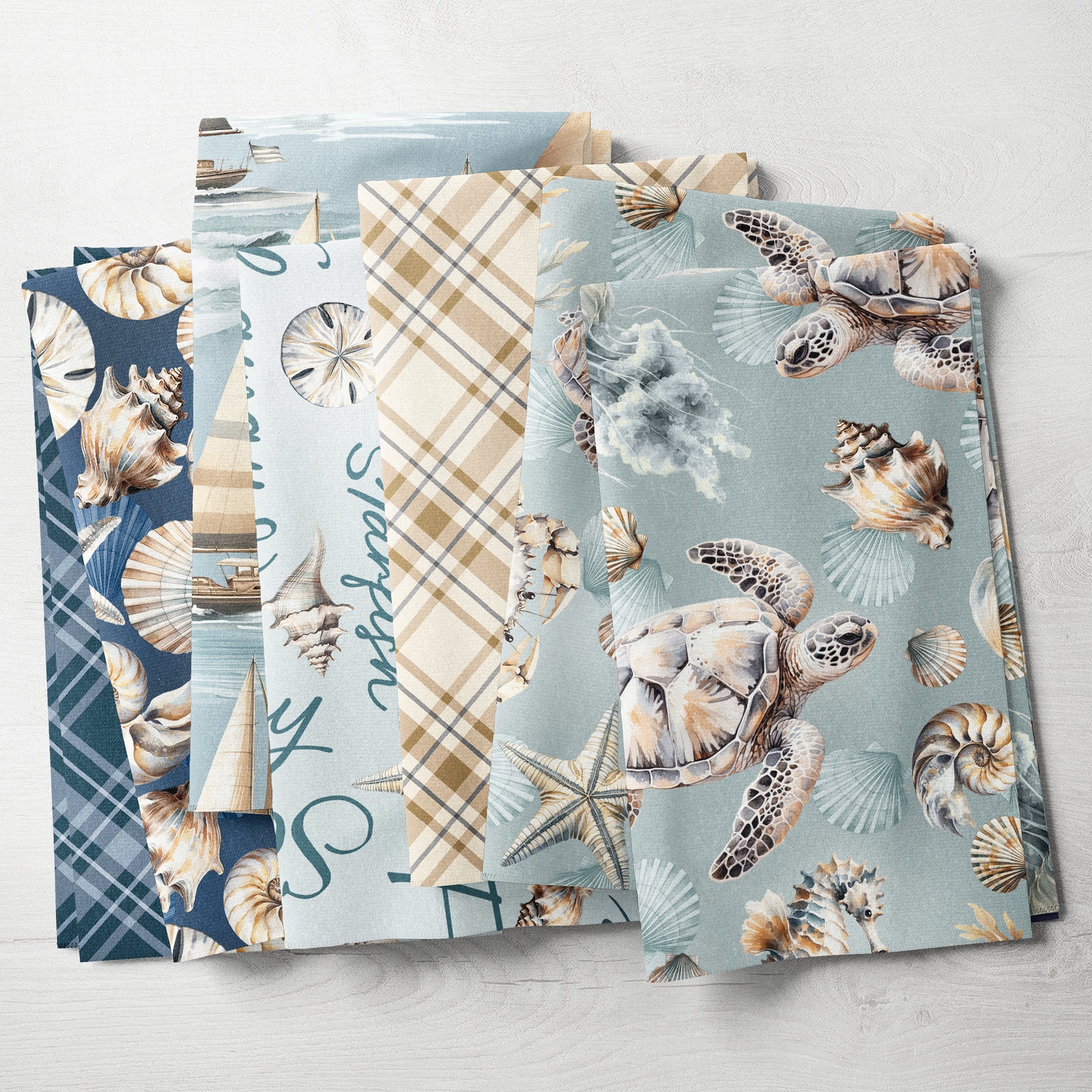 Coastal Escape Fabric Collection - Marine Life Ocean - Image 5