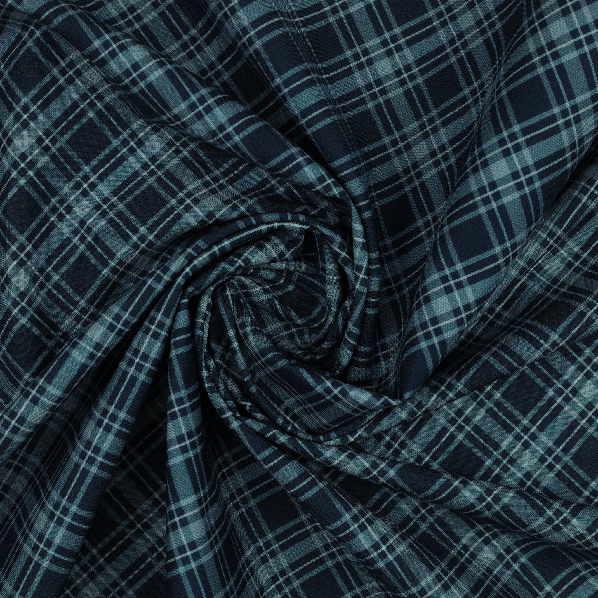 Coastal Escape Fabric Collection - Maritime Plaid Dark Blue - Image 2