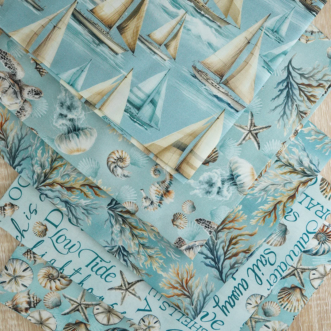 Coastal Escape Fabric Collection - Set Sail Ocean - Image 5