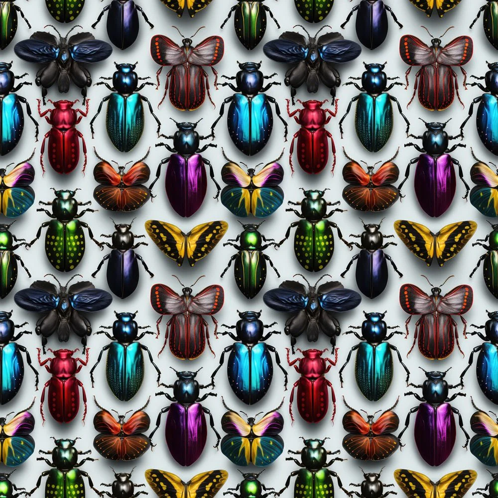 Colorful Beetle Fabric