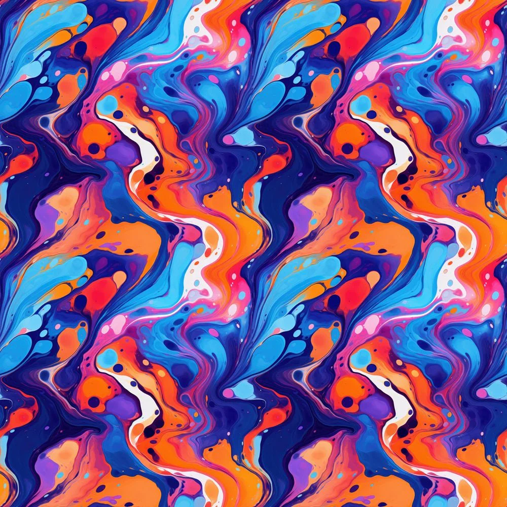Colorful Paint Distribution Fabric