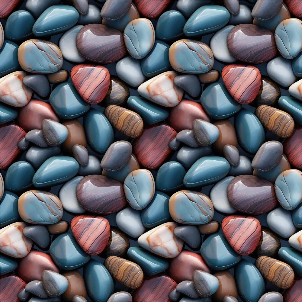 Colorful Stones Fabric