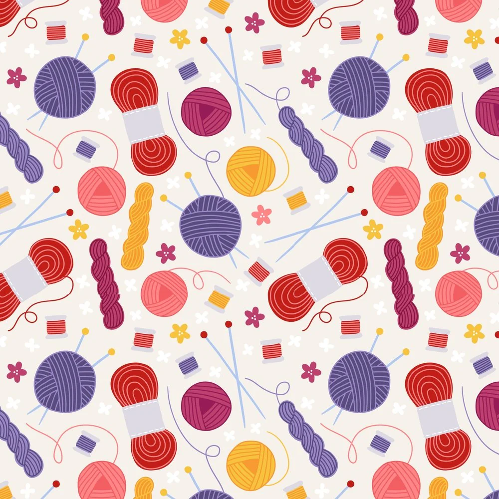 Colorful Yarn And Thread Fabric - Beige