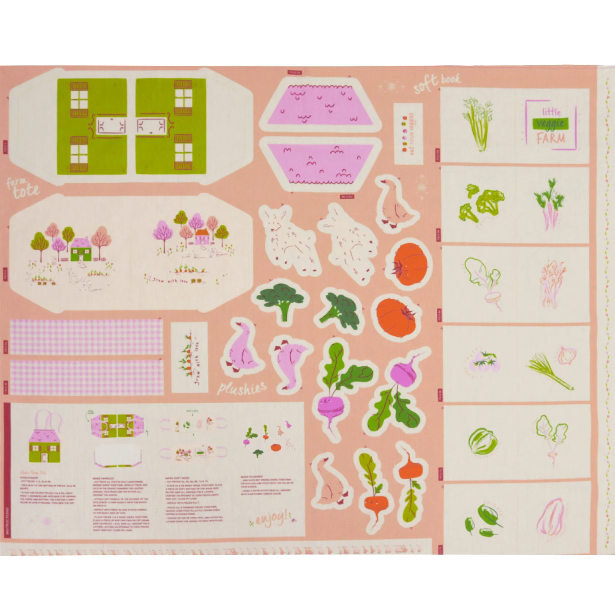 Cottage Grove Fabric Collection - Little Farm Panel