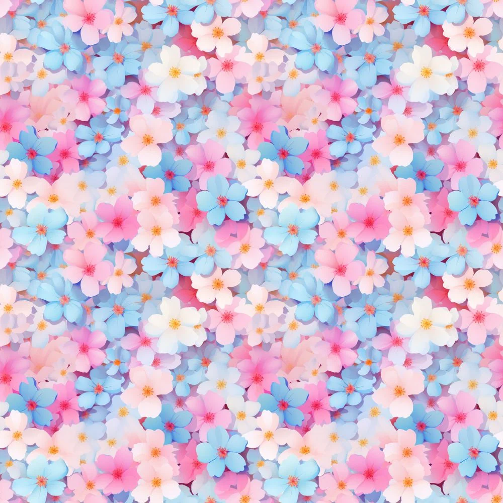 Cotton Candy Flower Fabric