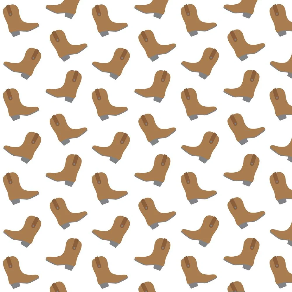 Cowboy Boots Allover Fabric