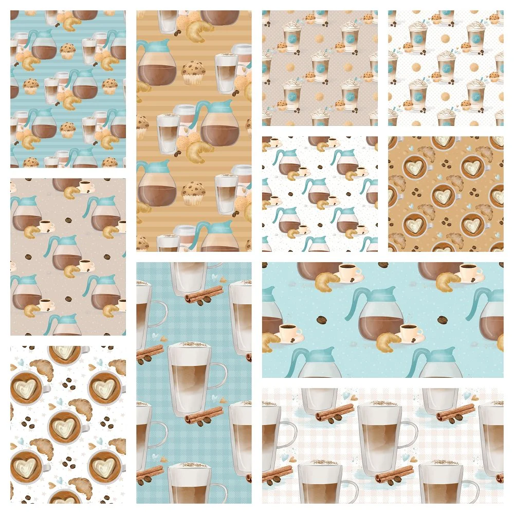 Cozy Coffee Fat Eighth Bundle - 11 Pieces