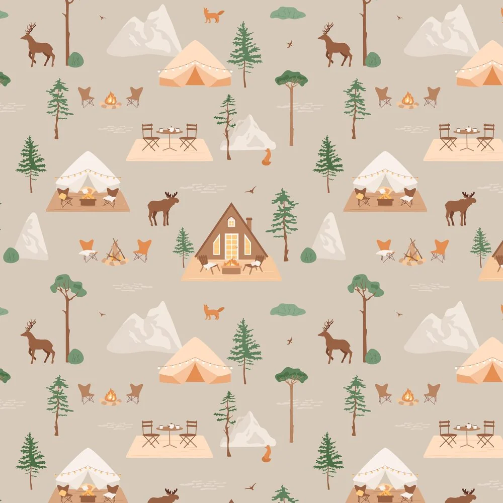 Cozy Forest Getaway Fabric
