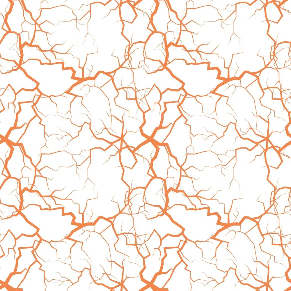 Crackle Fabric - Soft Orange