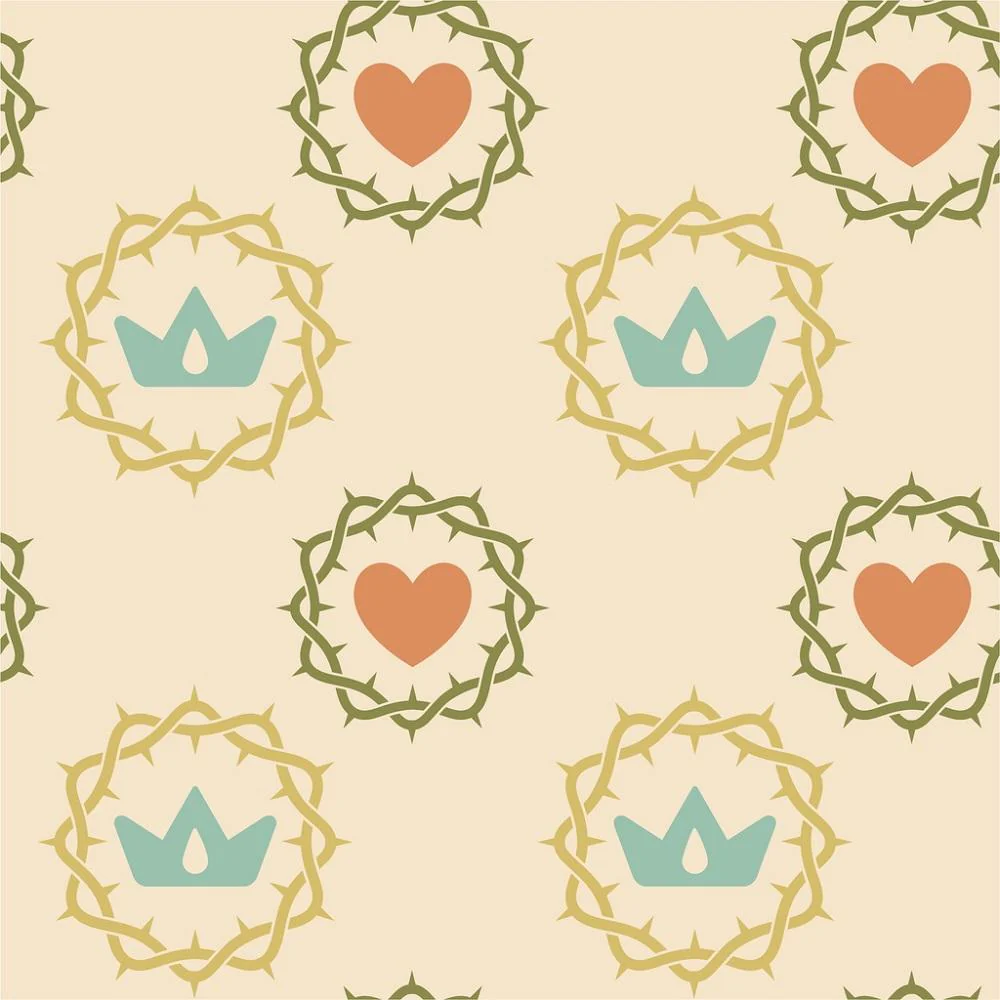 Crown Of Thorns Fabric - Tan