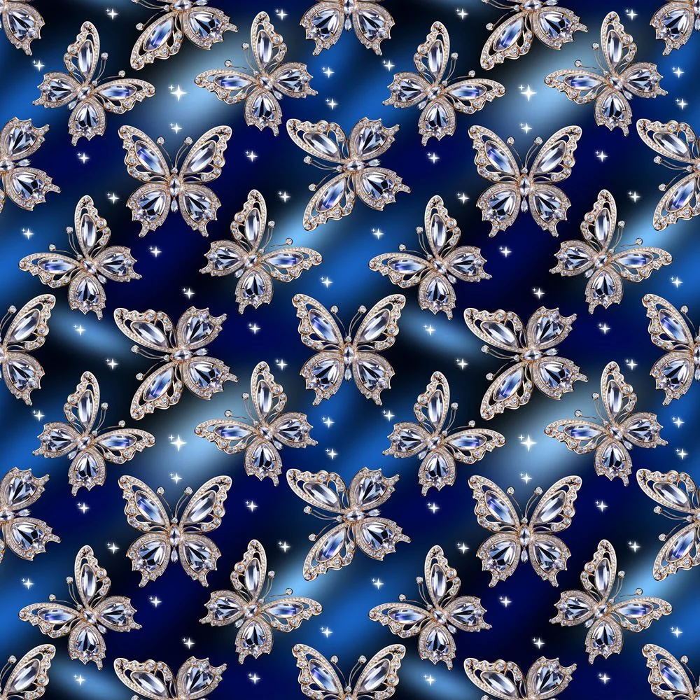 Crystal Butterfly Fabric