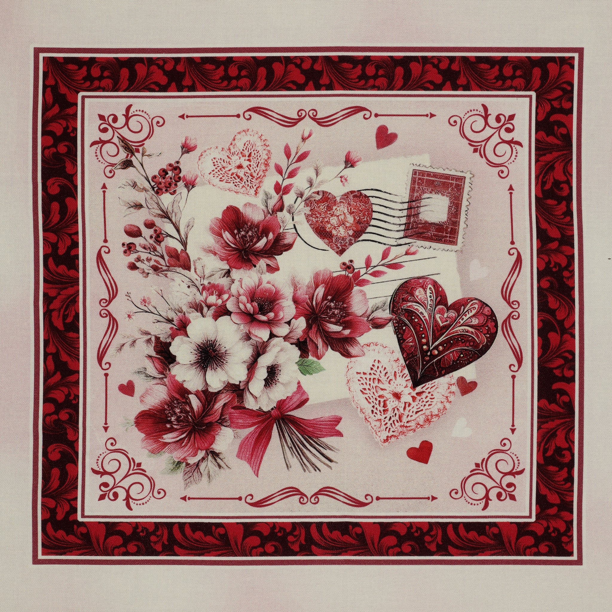 Cupid's Arrow Fabric Collection - Cupid's Arrow Panel Blush - Image 4
