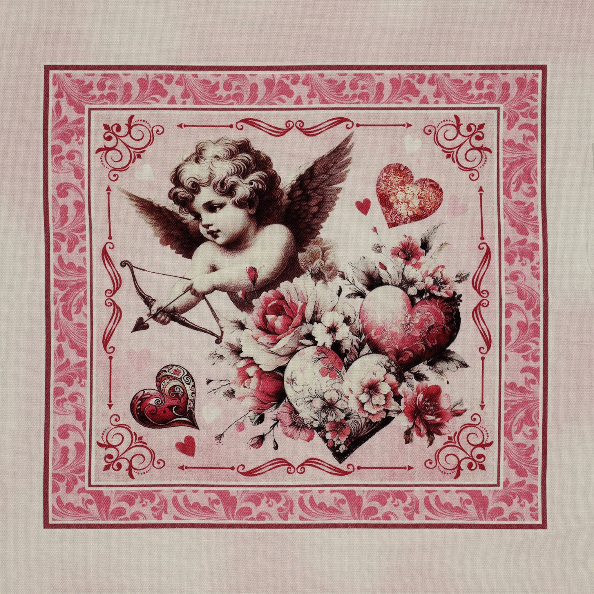 Cupid's Arrow Fabric Collection - Cupid's Arrow Panel Blush - Image 5